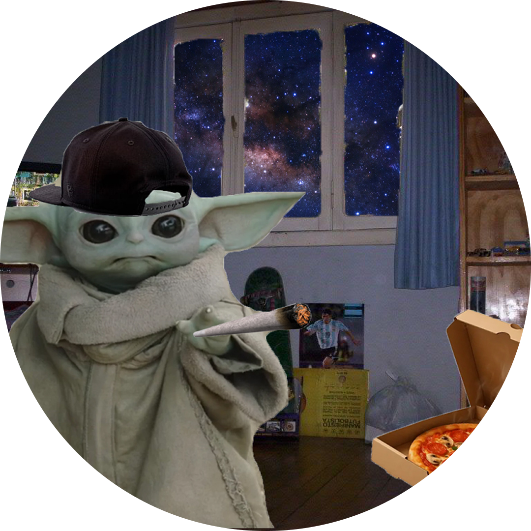 Yoda gets pizza delivered to space