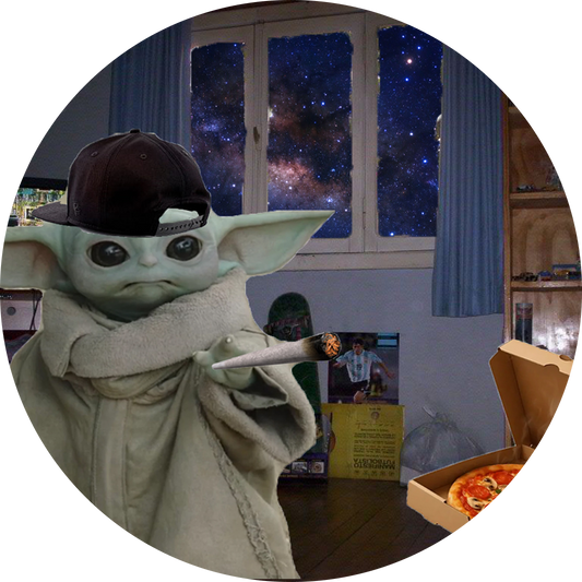 Yoda gets pizza delivered to space